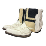 7.5 Embroidered White & Wool Canty Boots®