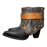 7 Black & Tooled Inlay Canty Boots®