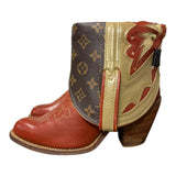 7.5 Tooled Stacked Heel & Designer Canty Boots®