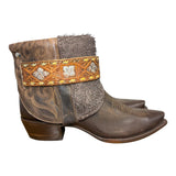11 Brown & Textured Leather Canty Boots®