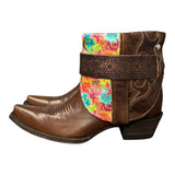 7.5 Brown & Floral Print Canty Boots®