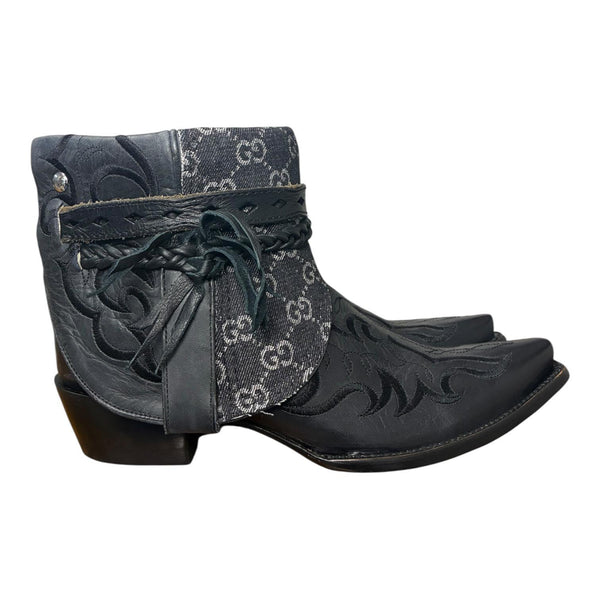 10 Embroidered Black & Designer Denim Canty Boots®