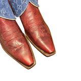 10.5 Red & Designer Denim Canty Boots®
