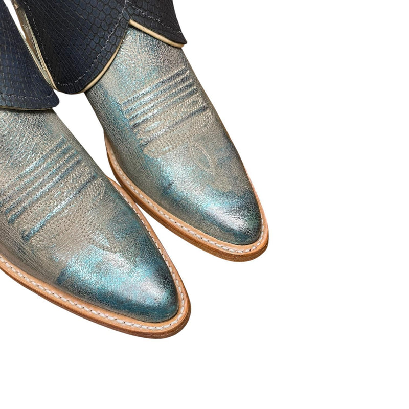 6.5 Metallic Turquoise & Scales Canty Boots®