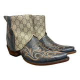 9 Embroidered Blue & Designer Canty Boots®