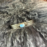 Sterling Silver & Gold Hills Turquoise Cuff