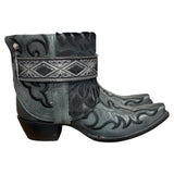 9 Embroidered Black & Hair-on Hide Canty Boots®