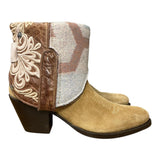5.5 Two Toned Embroidered & Wool Canty Boots®