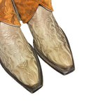 9 Embroidered Tan & Moose Printed Leather Canty Boots®