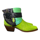 8.5 Exotic Green & Metallic Leather Canty Boots®
