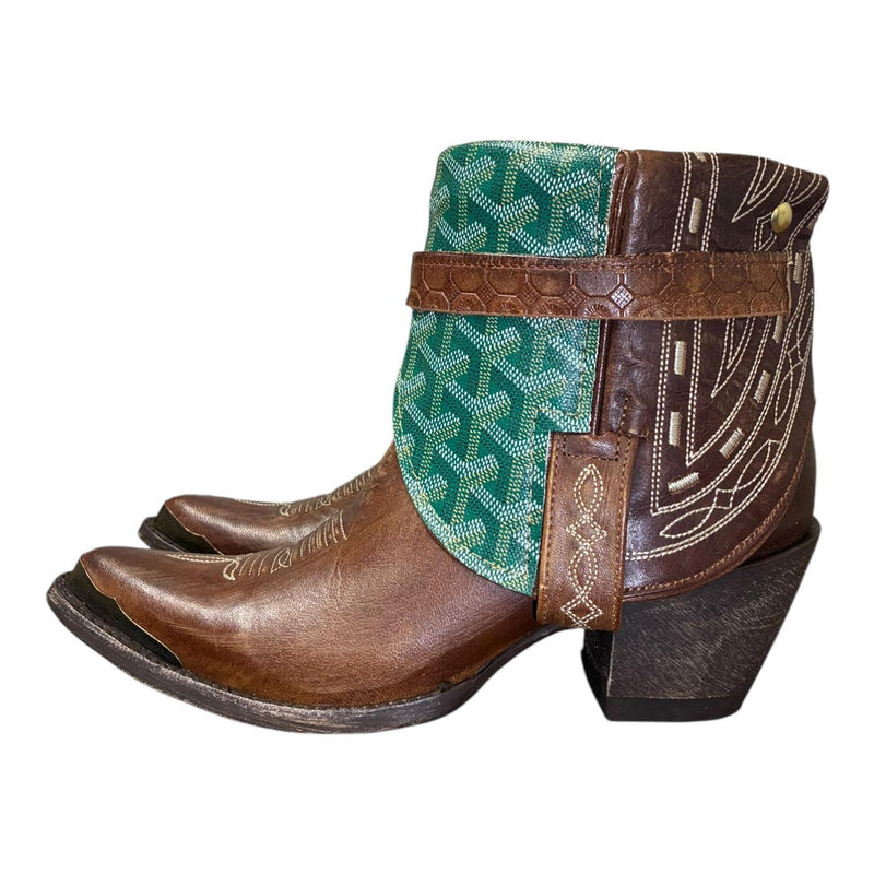 8.5 Embroidered Brown & Designer Canty Boots®