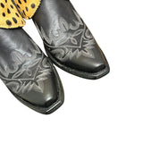11 Embroidered Black & Spotted Hair-on Hide Canty Boots®