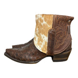 7 Brown Exotic & Cowhide Canty Boots®