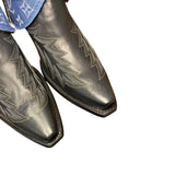 11 Embroidered Black & Designer Denim Canty Boots®