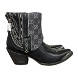 7.5 Black & Designer Denim Canty Boots®