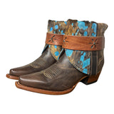6.5 Brown & Spotted Hair-on Hide Canty Boots®