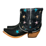 7 Black & Metallic Star Inlay Canty Boots®