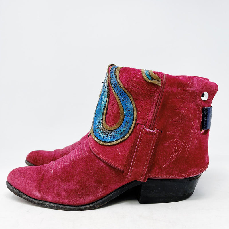 5.5 Red Rough Out Canty Boots®