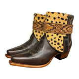 6.5 Brown & Spotted Hair-on Hide Canty Boots®