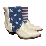 7 Cream & American Flag Denim Canty Boots®
