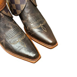 8.5 Brown Embroidered & Designer Canty Boots®