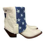 7 Cream & American Flag Denim Canty Boots®
