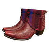 9 Embroidered Red & Wool Canty Boots®