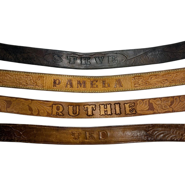 Vintage Name Belts