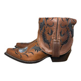 9.5 Brown & Floral Embroidered Canty Boots®