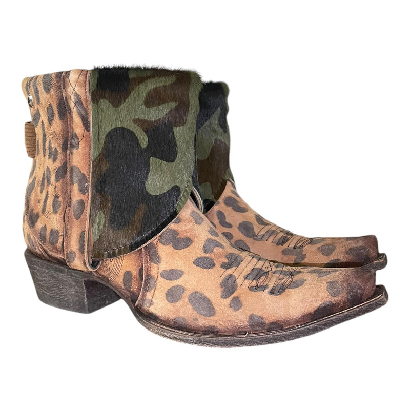 9 Leopard & Camo Hair-on Hide Canty Boots®