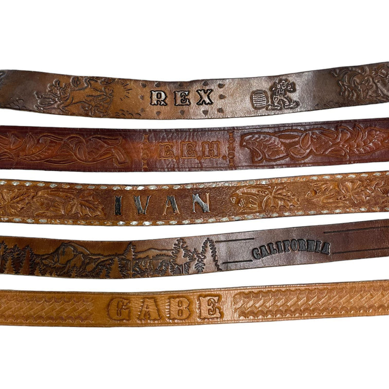 Vintage Name Belts