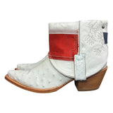 9 Exotic White & American Flag Canty Boots®