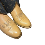 7.5 Two Toned Brown & Designer Denim Canty Boots®