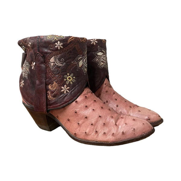 7 Exotic Pink & Embroidered Floral Canty Boots®