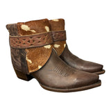 10 Brown & Spotted Hair-on Hide Canty Boots®