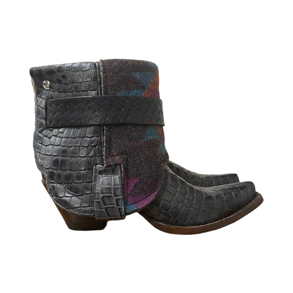 8 Embossed Crocodile & Wool Canty Boots®