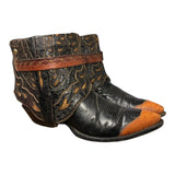 8.5 Black & Tooled Inlay Canty Boots®