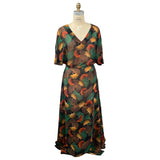 Brown Leaves Baya Dress