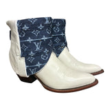 9 Cream & Layered Designer Denim Canty Boots®
