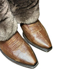 7 Brown & Shorn Beaver Fur Canty Boots®