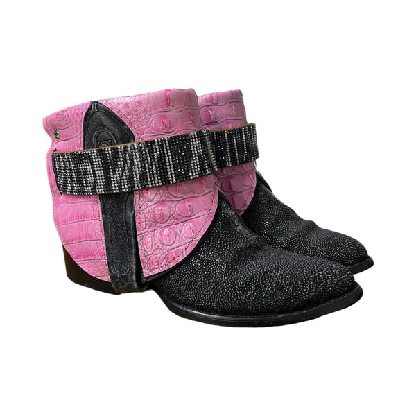 7 Exotic & Pink with Zebra Crystals Canty Boots®
