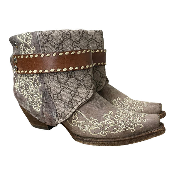 7.5 Floral Embroidered & Designer Canty Boots®