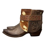 10 Brown & Spotted Hair-on Hide Canty Boots®