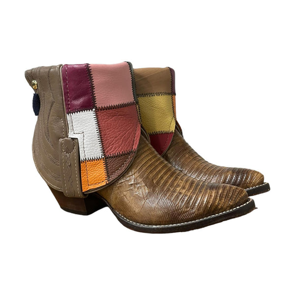 6 Tan Exotic & Patchwork Canty Boots®
