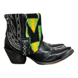 7.5 Embroidered Black & Wool Canty Boots®