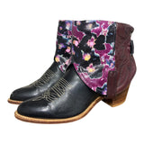 9.5 Two Toned & Floral Leather Canty Boots®
