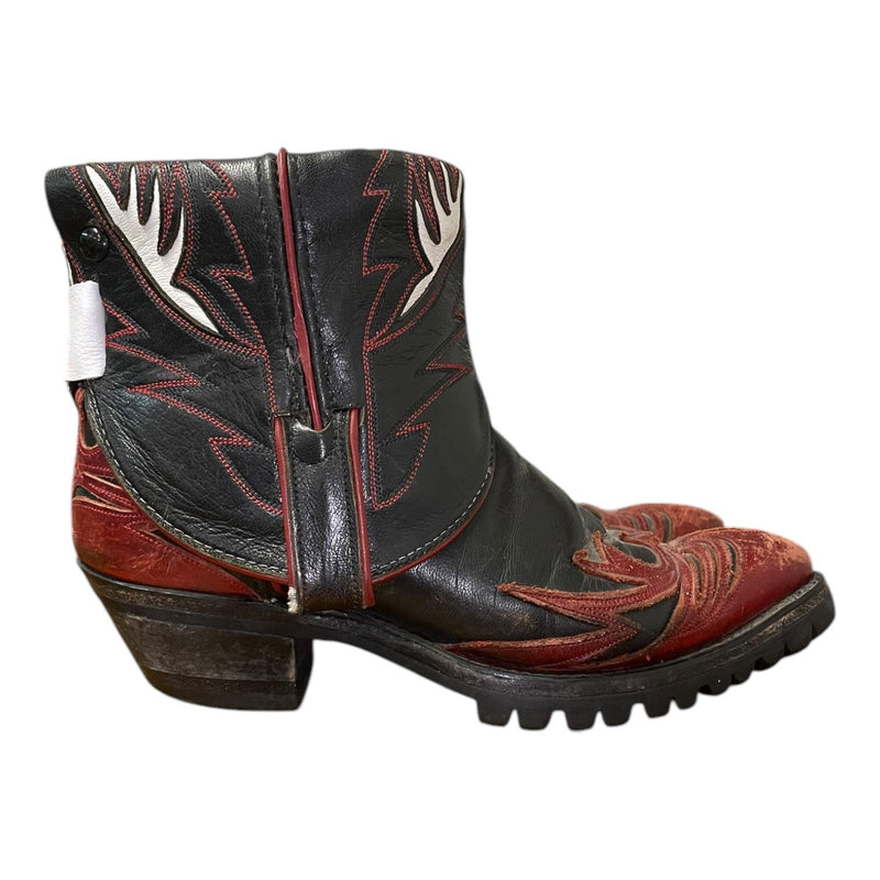 7.5 Black & Red Tooled Canty Boots®