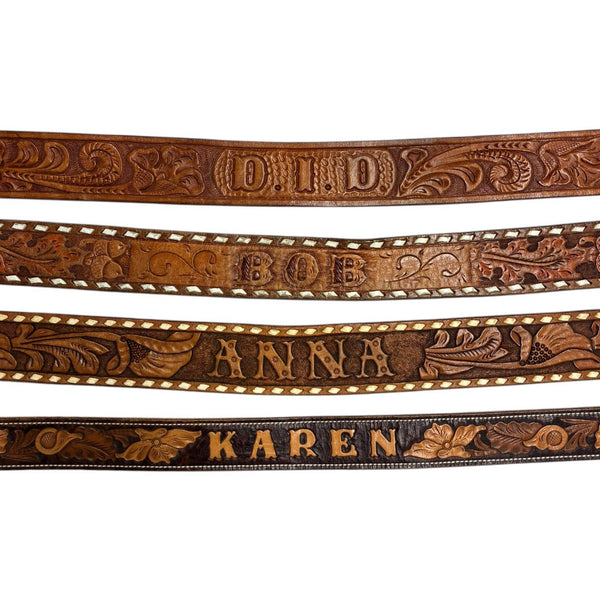 Vintage Name Belts