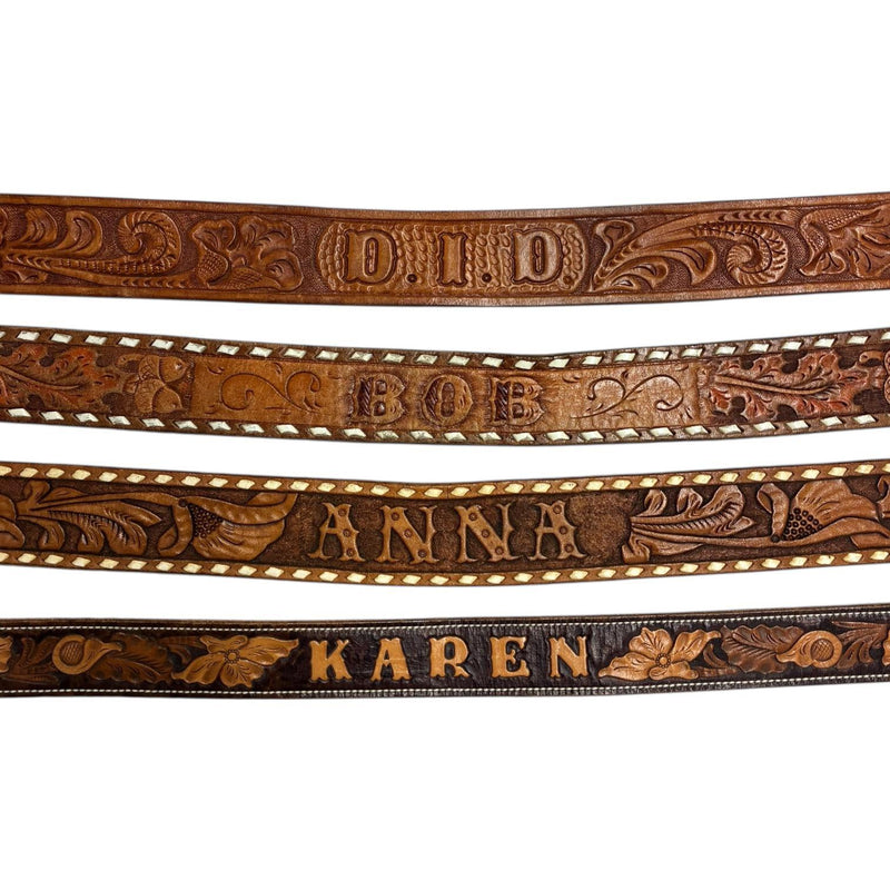Vintage Name Belts