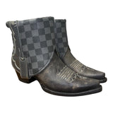 7 Two Toned Black & Designer Canty Boots®